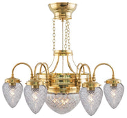 Chandelier - Six-Arm Ring Chandelier - 1900 thumbnail image
