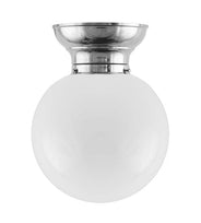 Taklampa - Frödingplafond 100 förnicklad stor klotskärm thumbnail image