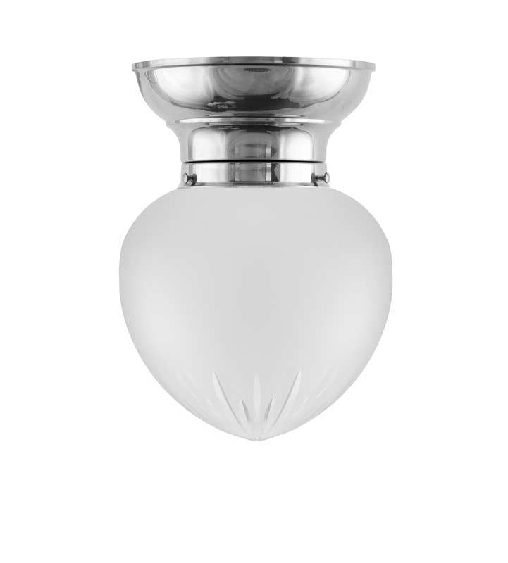 Taklampa - Frödingplafond 100 förnicklad slipat mattglas image