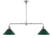 Taklampe - Spillebordlampe forniklet grønne skjermer thumbnail image