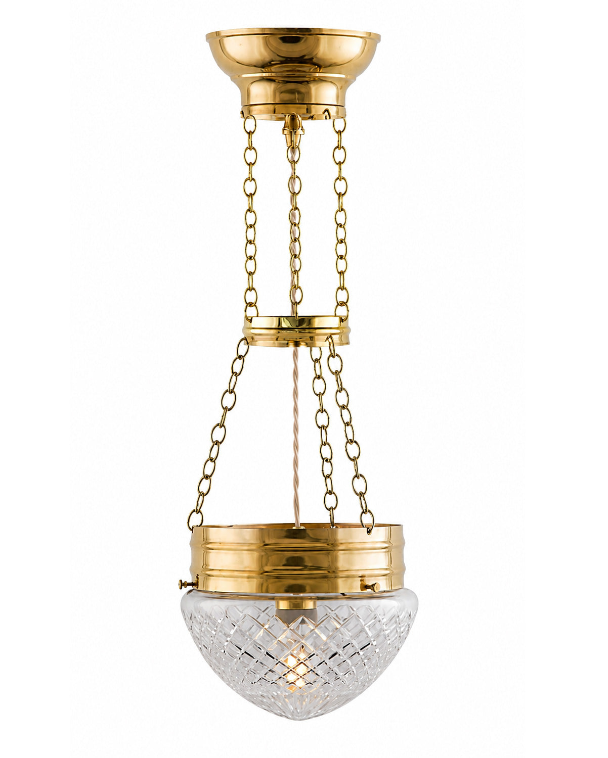 Ampel - Heidenstam 200 Brass - Clear Glass Shade, Extended image
