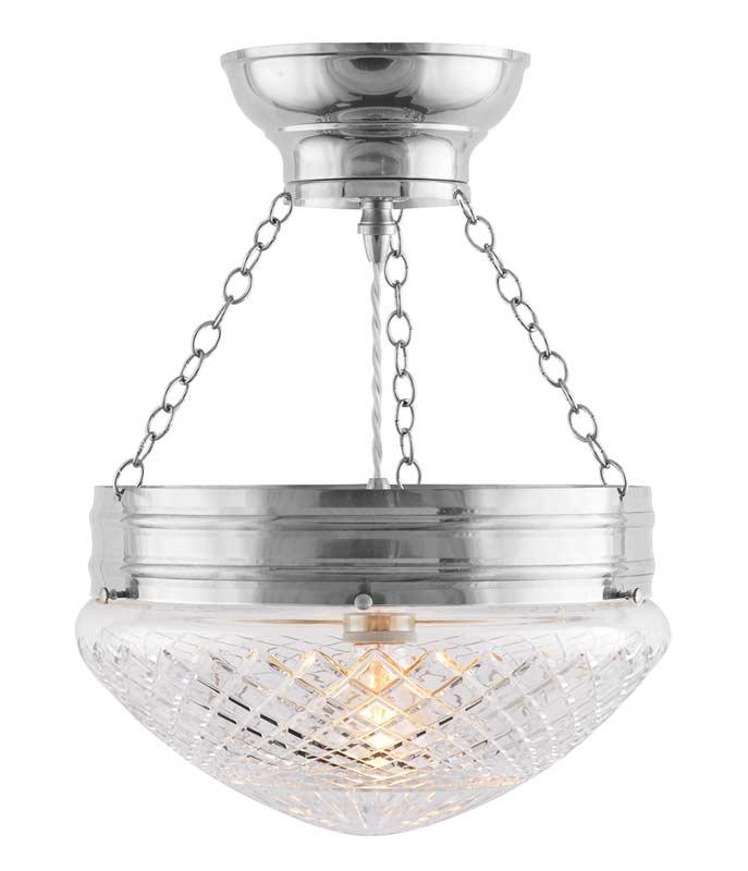 Ampel - Heidenstam 300 - Nickel with Clear Glass Shade