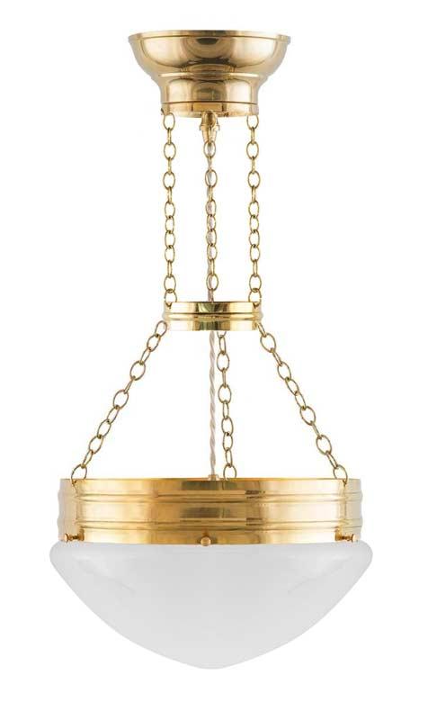 Ampel Pendant Light - Heidenstam 300 - Opal White Shade, Extended