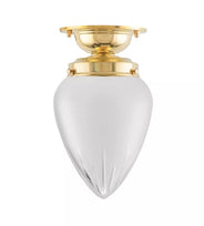 Ceiling Light - Lundkvist 80 - Brass, Frosted Drop Shade thumbnail image