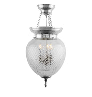 Foyerampel - 200 forniklet, slebet, klart glas thumbnail image