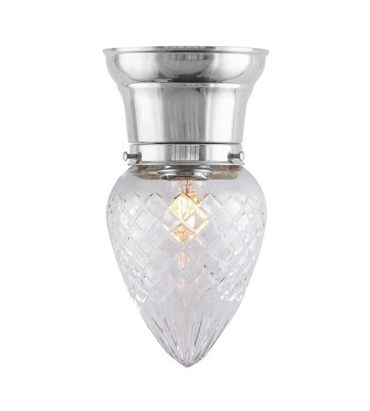 Bowl Light - Fröding 80 - Nickel - Clear Glass Shade