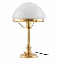 Table lamp - Karlfeldt - Brass, Pointed White Shade thumbnail image