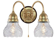 Wall Light - Stackelberg - Clear Cut-Glass Bell Shades thumbnail image