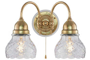 Wall Light - Stackelberg - Clear Cut-Glass Bell Shades thumbnail image