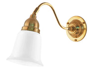 Wall Light - Runeberg - Brass White Bell Shade thumbnail image