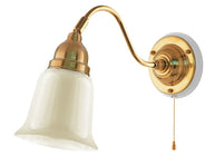Wall Light - Runeberg - Brass Off-White Bell Shade thumbnail image