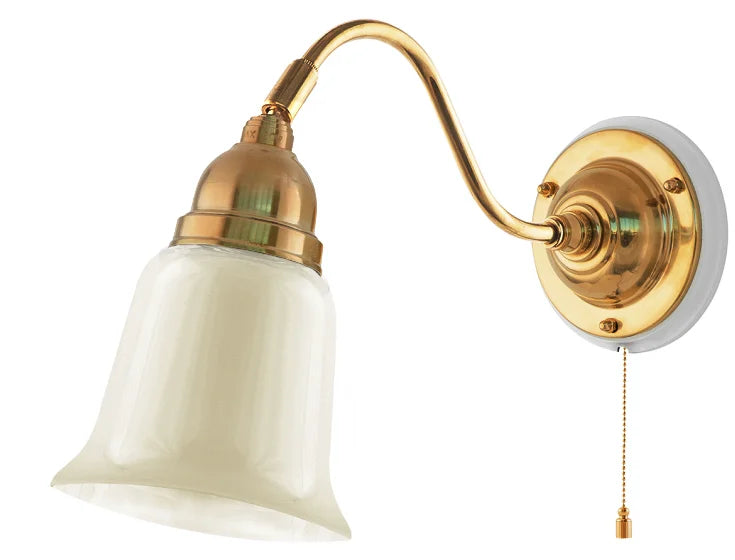 Wall Light - Runeberg - Brass Off-White Bell Shade image