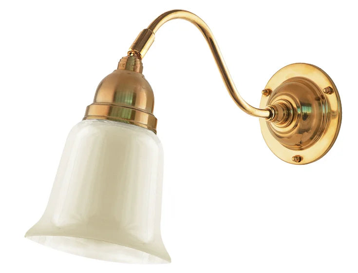 Wall Light - Runeberg - Brass Off-White Bell Shade image