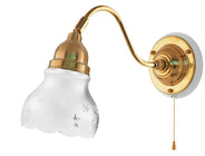 Wall light - Runeberg - Brass and Matte Cut Glass thumbnail image