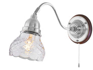 Wall lamp - Runeberg nickel clear cut bell shade thumbnail image