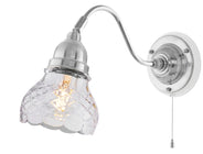 Wall lamp - Runeberg nickel clear cut bell shade thumbnail image
