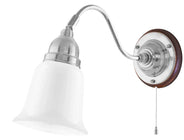 Wall lamp - Runeberg nickel white bell shade thumbnail image