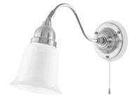 Wall lamp - Runeberg nickel white bell shade thumbnail image