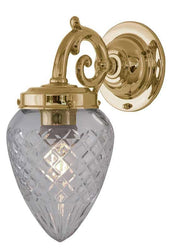 Badeværelseslampe - Topelius klart glas dråbe thumbnail image