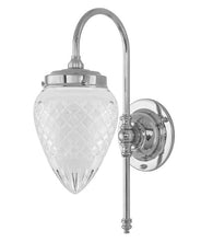 Wandleuchte – Blomberg 80, vernickelt, Klarglas, Tropfenform thumbnail image