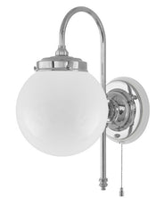Wall Light - Blomberg 80 - Nickel - Opal White Globe Shade thumbnail image