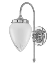Wandleuchte – Blomberg 80, vernickelt, matt, Tropfenform thumbnail image