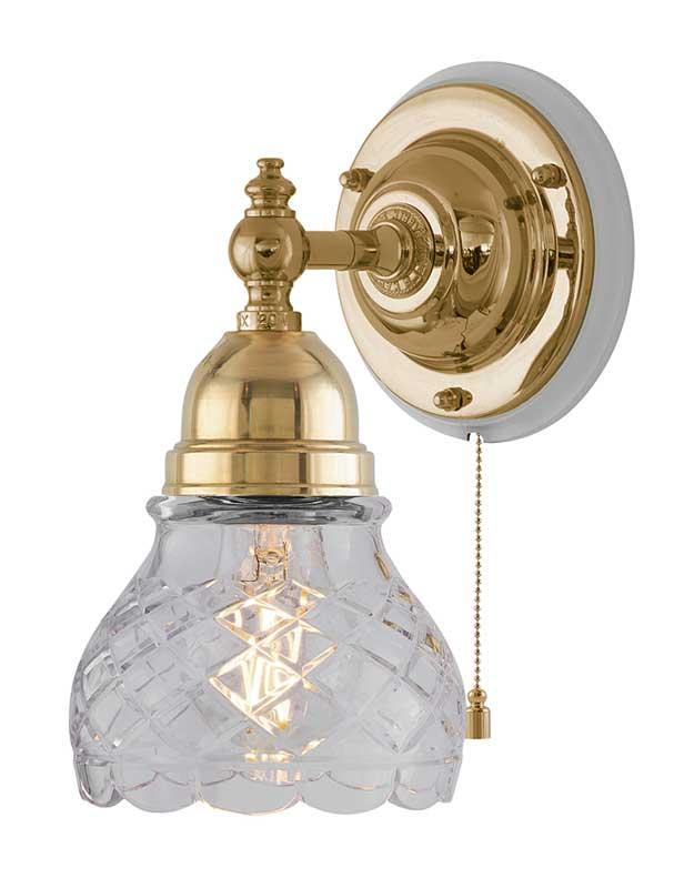 Wall Light - Adelborg - Brass, Clear Glass image