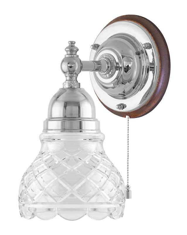 Wall Light - Adelborg - Nickel, Clear Glass image