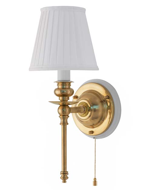 Vegglampe - Ribbing messing image