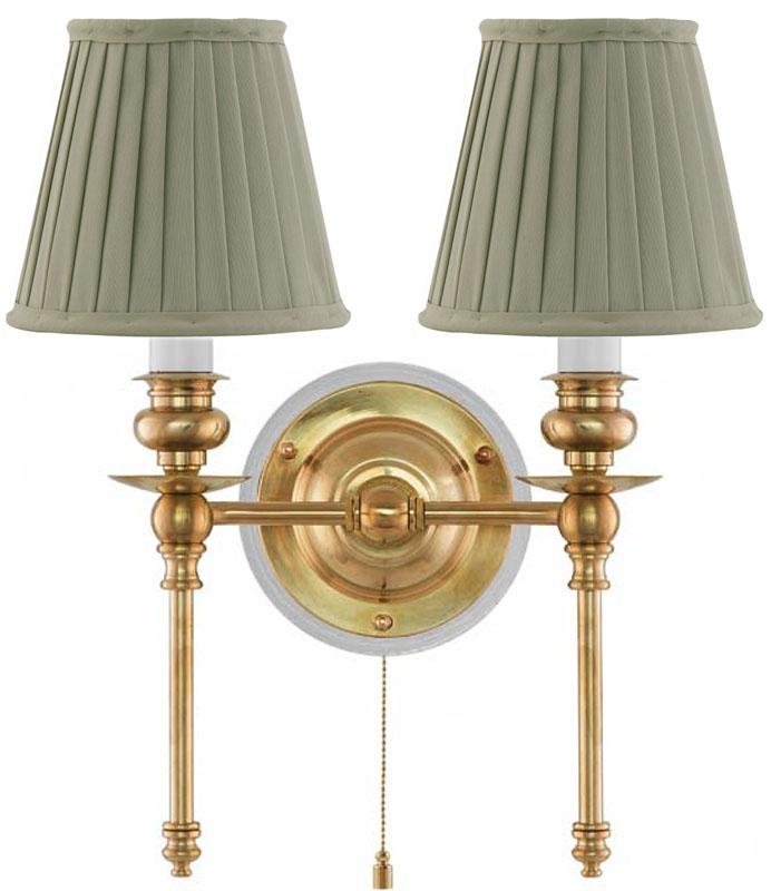 Wall light - Wivallius - Olive green Fabric Shades image