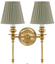 Wall light - Wivallius - Olive green Fabric Shades thumbnail image