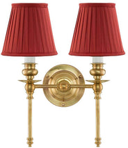 Wall light - Wivallius - Red Fabric Shades thumbnail image