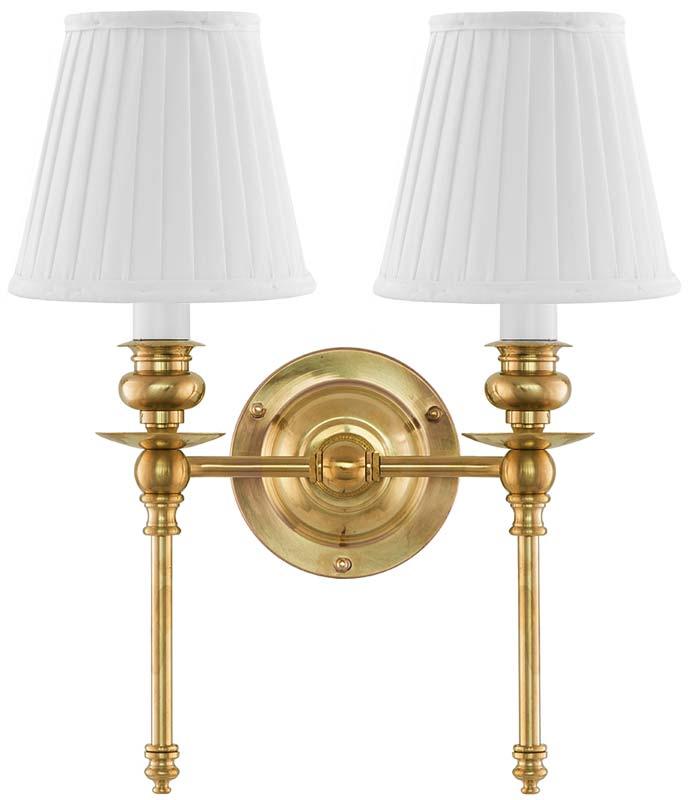 Wall Light - Wivallius - White Fabric Shades