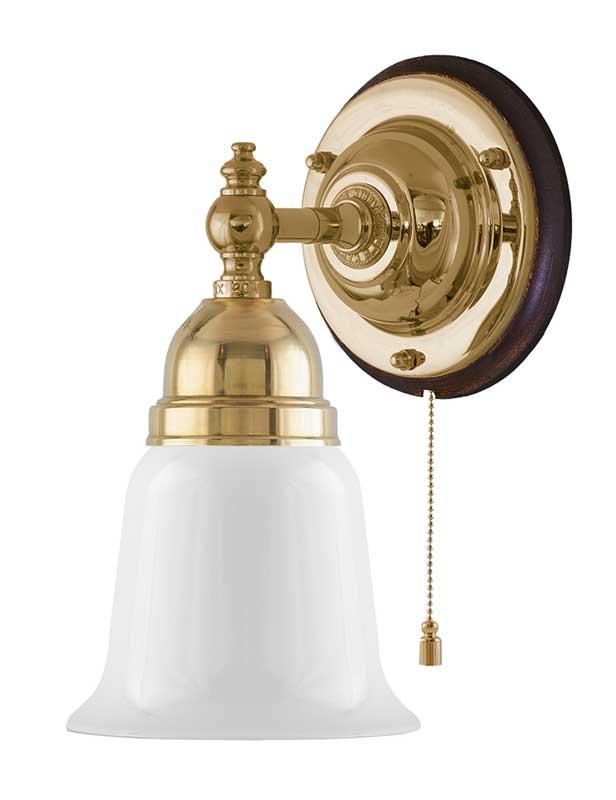 Wall Light - Adelborg - Brass - Opal White Bell Shade image