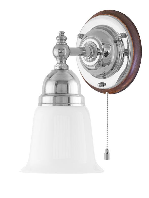 Wall Light - Adelborg - Nickel - Opal White Bell Shade image