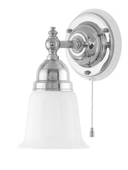 Wall Light - Adelborg - Nickel - Opal White Bell Shade thumbnail image