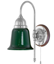 Wall Light - Ahlström - Nickel with Green Shade. thumbnail image