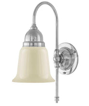 Wall Light - Ahlström - Nickel Plated with Off-White Glass Shade thumbnail image
