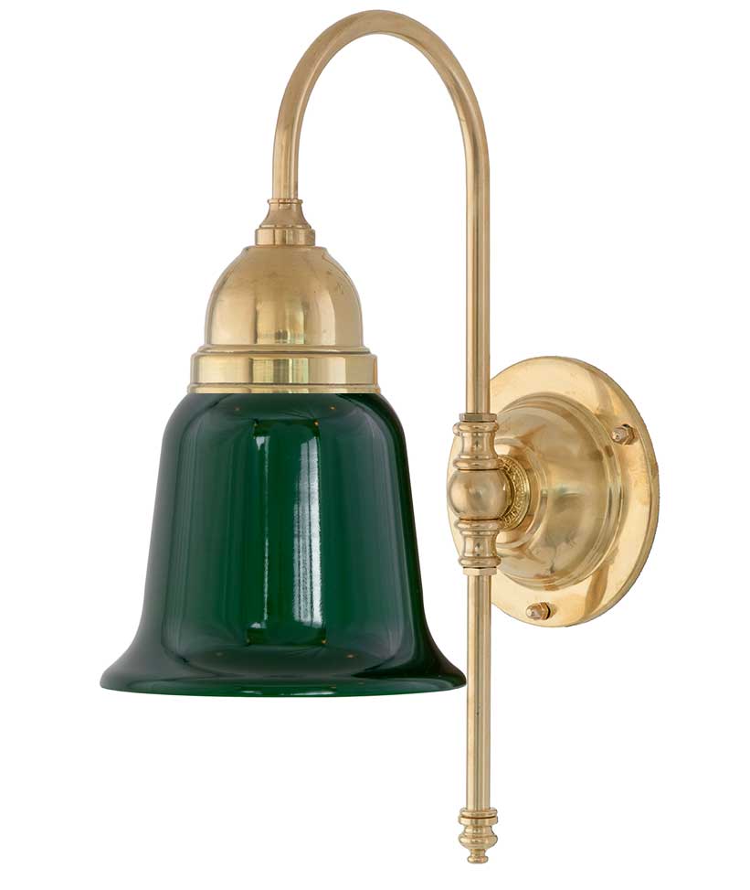 Badrumslampa - Ahlström 60 grön klocka image