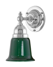 Wall Light - Adelborg - Nickel -Green Bell Shade thumbnail image