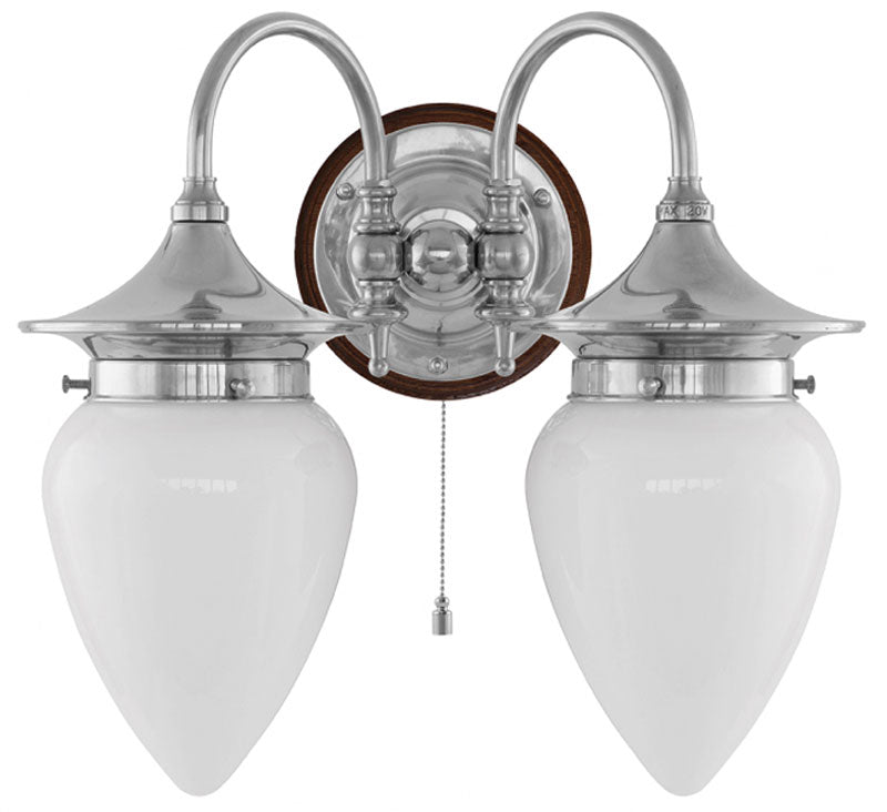 Wall Light - Tigerstedt, Nickel - Opal White Shades image