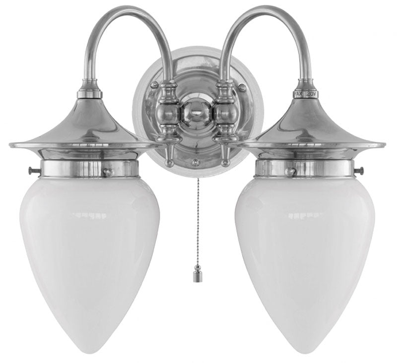 Wall Light - Tigerstedt, Nickel - Opal White Shades image