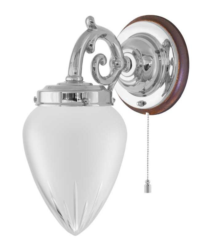 Wall Light - Topelius - nickel and matte cut glass image