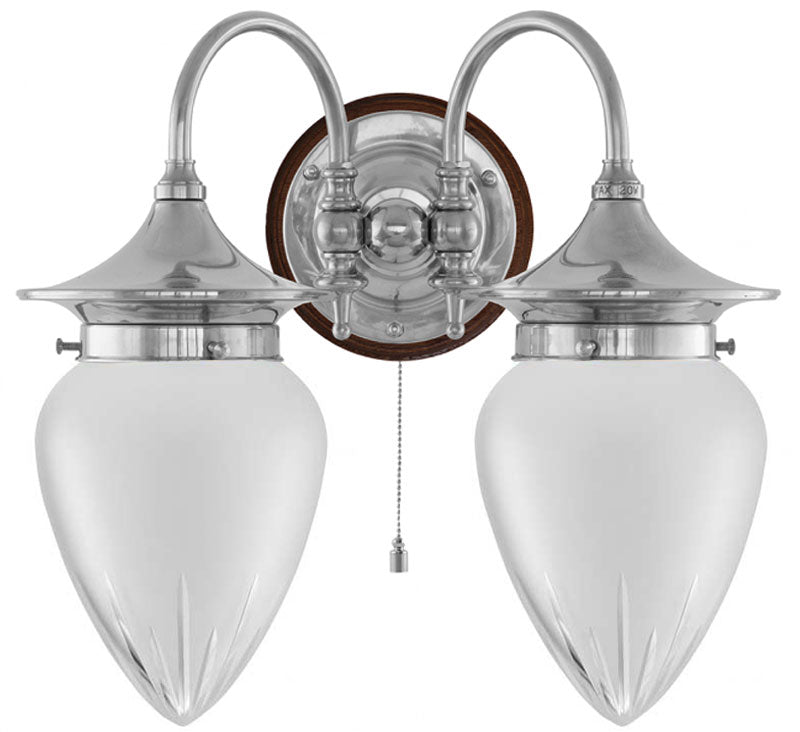 Wall Light - Tigerstedt Nickel - Matte Cut Glass image