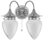 Vegglampe - Tigerstedt nikkel slipt matt glass thumbnail image