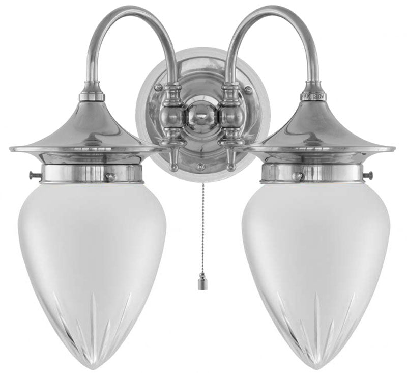 Vegglampe - Tigerstedt nikkel slipt matt glass image