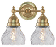 Wall Light - Bergman, Clear Cut-Glass Shades thumbnail image