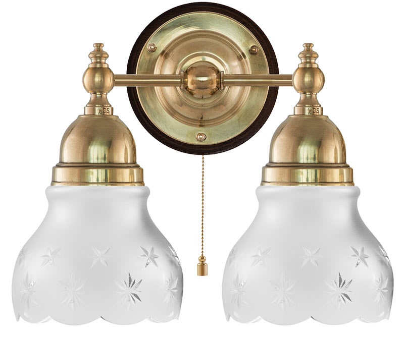 Wall Light - Bergman - Brass, Matte Glass image