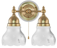Wall Light - Bergman - Brass, Matte Glass thumbnail image