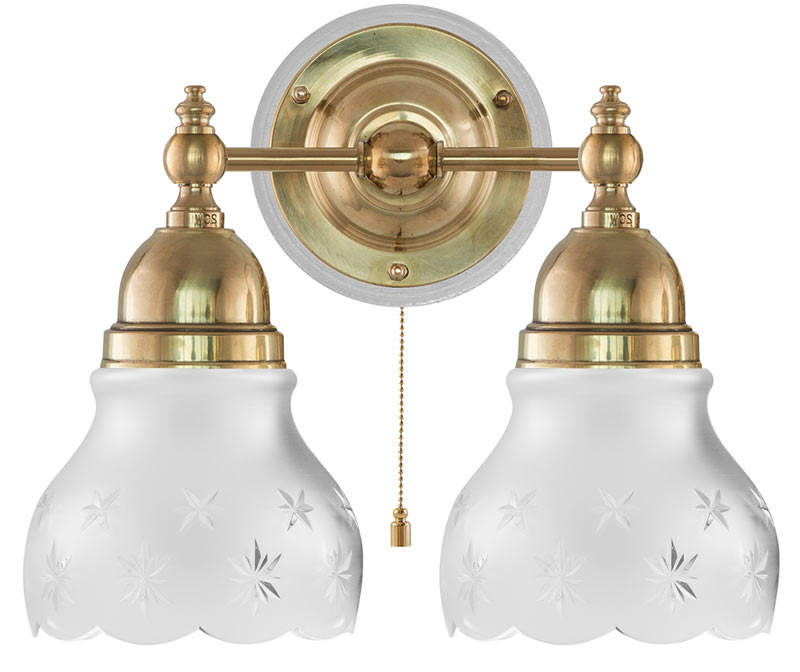 Wall Light - Bergman - Brass, Matte Glass image